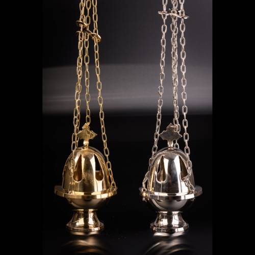Thurible with gold colour H 16 cm