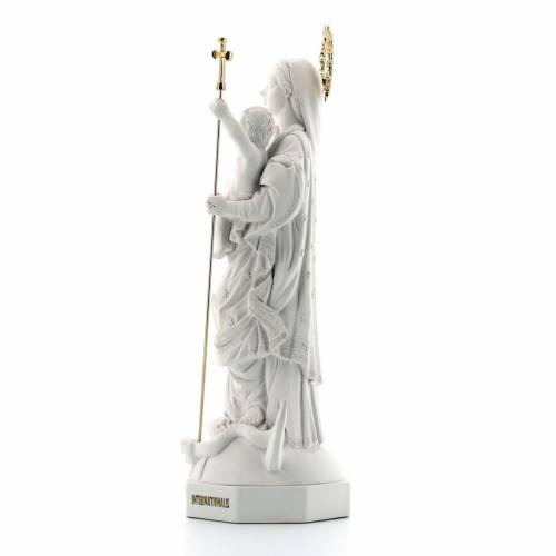Statua Maria Immacolata in polvere di marmo bianca