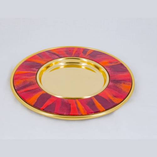 Patena "Genesis" Smalto a Fuoco Rosso