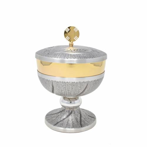 Pisside ottone cesellato con uva 