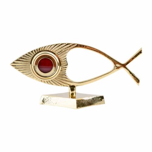 Reliquary with fish shape h 11 cm
