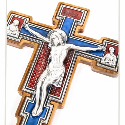 Croce Ulivo Giotto Placca Argentata