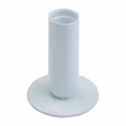 Candleholder iron white H 8 cm