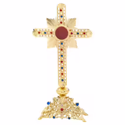 Cross reliquary with stones