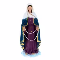 Statua Madonna delle Lacrime in polvere di marmo colorata