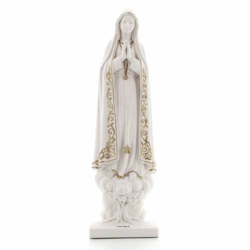 Statua Madonna di Fatima, in polvere di marmo bianca