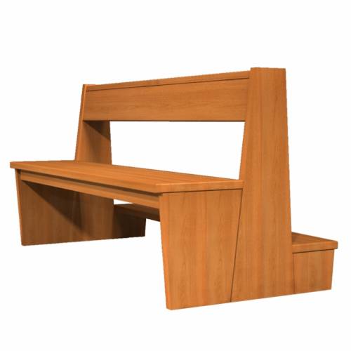 Banco chiesa in legno - Mod. S. Gottardo