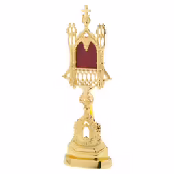 Reliquary gold plated H 28 cm