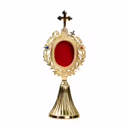 Reliquiario ottone H 21 cm