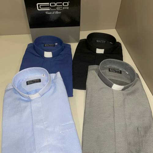 Camicia Clergy - Jacquard 