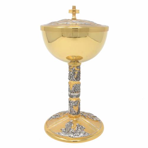 Pisside ottone Via Crucis