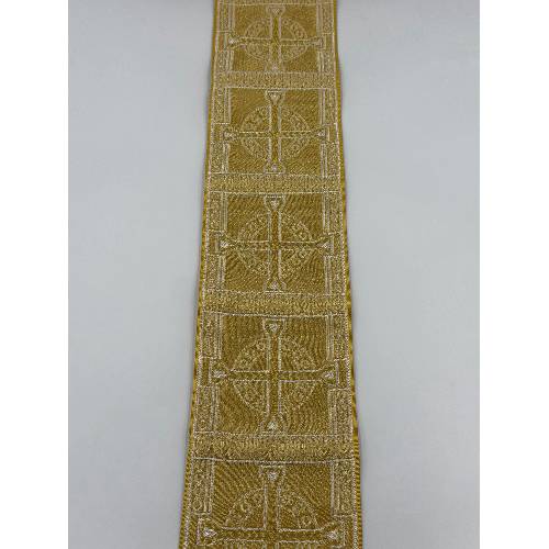 Gallone Largo (10.5cm) Liturgico Semimetallico EMMA 250