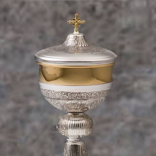 Pisside in argento tit. 800 °/°°
