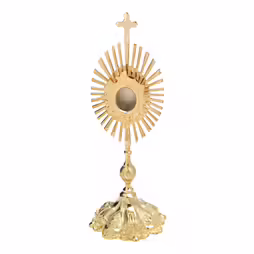Reliquiario placcato oro H 35 cm