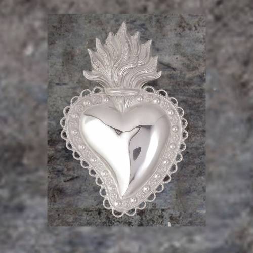 Ex Voto cuore votivo liscio