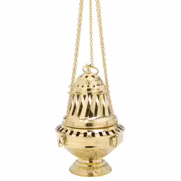 Turibolo colore oro H 24 cm