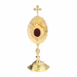 Reliquiario placcato oro H 22 cm