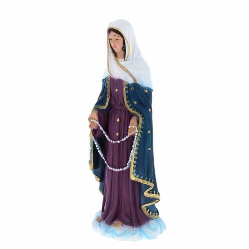 Statua Madonna delle Lacrime in polvere di marmo colorata