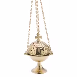 Elegante Turibolo con croce H 16 cm