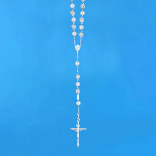 Rosario con Perle e Strass