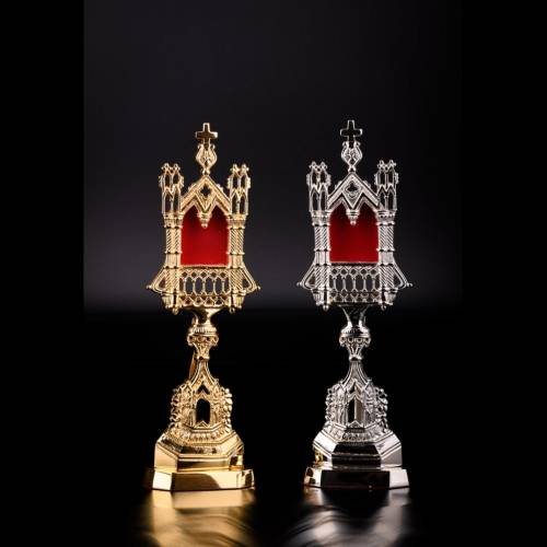 Reliquary gold plated H 28 cm