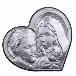 Icona Sacra Famiglia - Cuore Neutro e Colorato