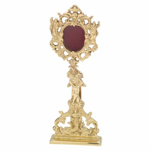 Reliquary brass H 22 cm