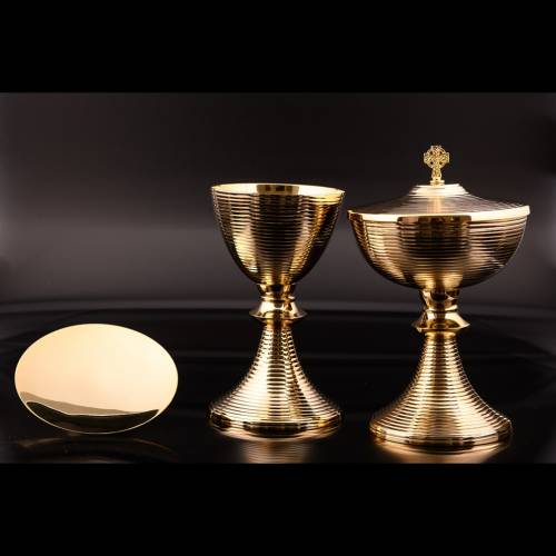 Gold plated brass Ciborium