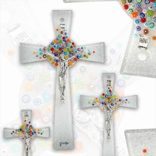 Croce con Decorazioni Colorate