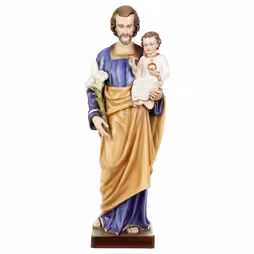 SAN GIUSEPPE CON BAMBINO IN FIBRA DI VETRO