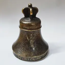 Burnished brass altar bell