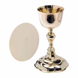 Chalice w paten gold plated H 22 cm