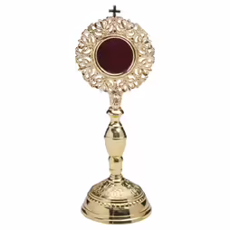 Reliquiario dorato H 28 cm