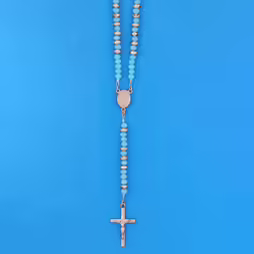 Rosario in Ematite Rosè