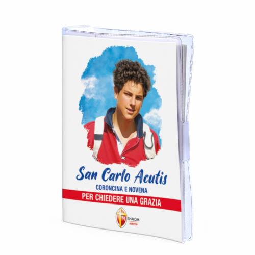 Confezione libro "Coroncina e Novena a san Carlo Acutis" e Corona per la Novena a Carlo Acutis