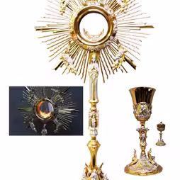 Ostensorio Madonna con angeli