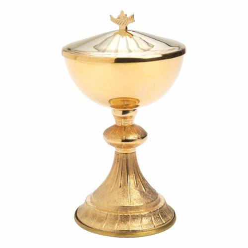 Ciborium golden plated H 21,5 cm