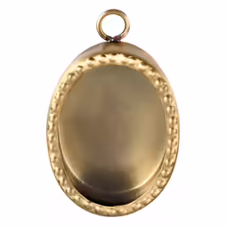 Reliquiario da parete con bordo perlato h 6 cm
