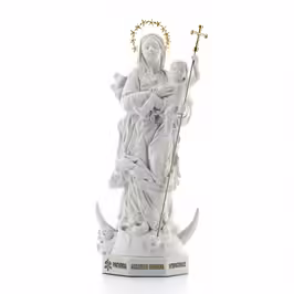 Statue of the Immaculate of white marble powder