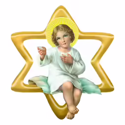 SSN01 Wooden Star to hang
