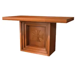 Wood altar with cross - Art. 640
