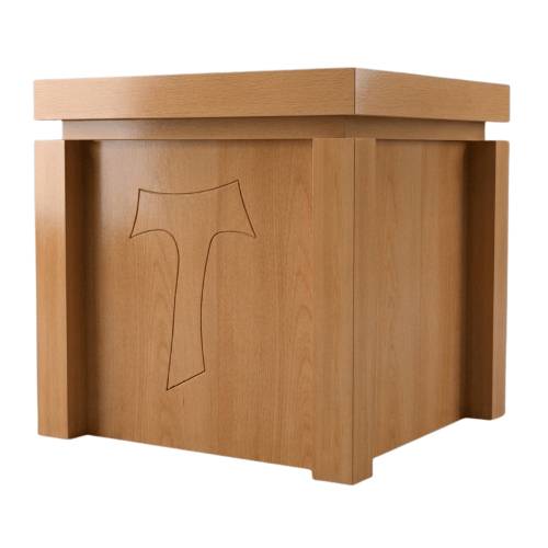 Altare in legno con croce Tau - Art. 740