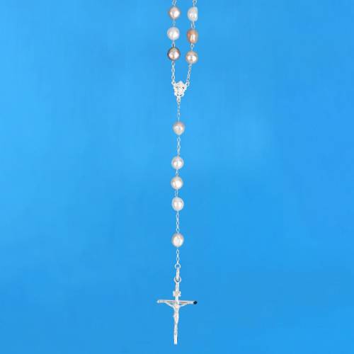 Rosary with Baroque River Beads 