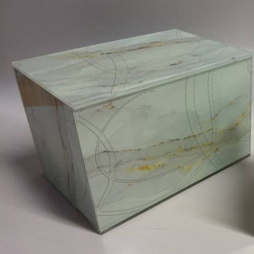 Cinerary Urn in Glass Marm Color 01