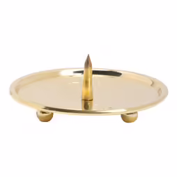 Piatto candela treppiedi con spuntone