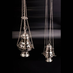 Thurible nickel plated H 16 cm
