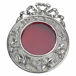 Wall hanging reliquary silver plated