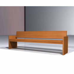 Pew of walnut wood - Mod. S. Camillo