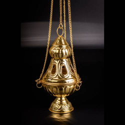 Turibolo colore oro H 24 cm