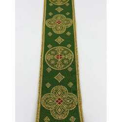 Gallone Largo (10.5cm) Liturgico Semimetallico EMMA 253